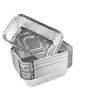 450ml Disposable Food Container For Take Away Lunch Box Packed Aluminum Foil Pans With Lid Kitchen Tableware Utensils