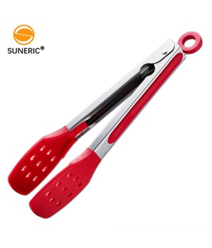 Wholesale Prices Kitchen Bread Plastic Cookware Wooden Handle Silicone Turner Spatula Tongs