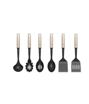 Customized Modern Practical 6pcs Kitchen Utensils Spoon Skimmer Nylon Kitchen Tools